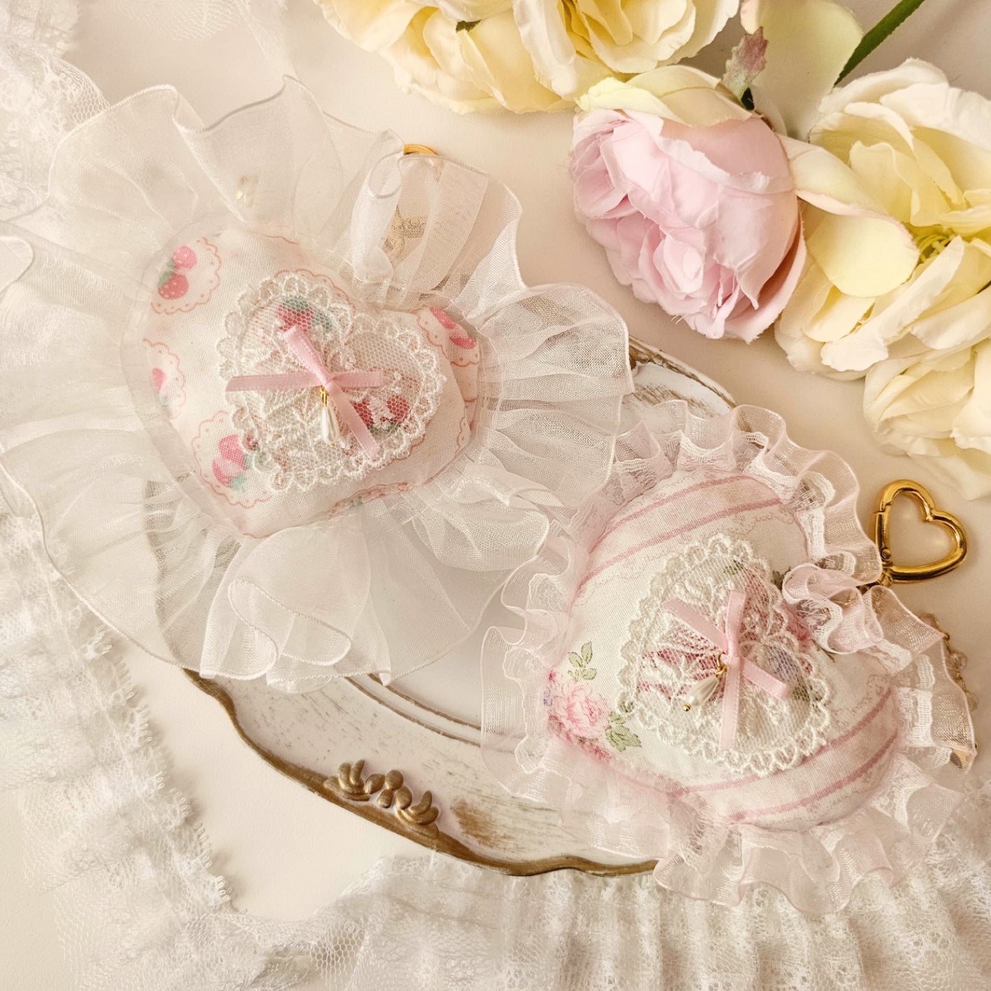 Smitten Heart Plush Bag Charm