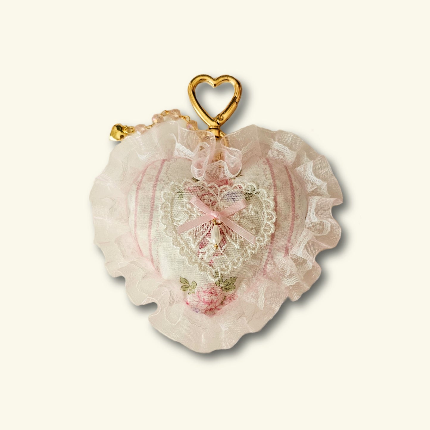 Smitten Heart Plush Bag Charm