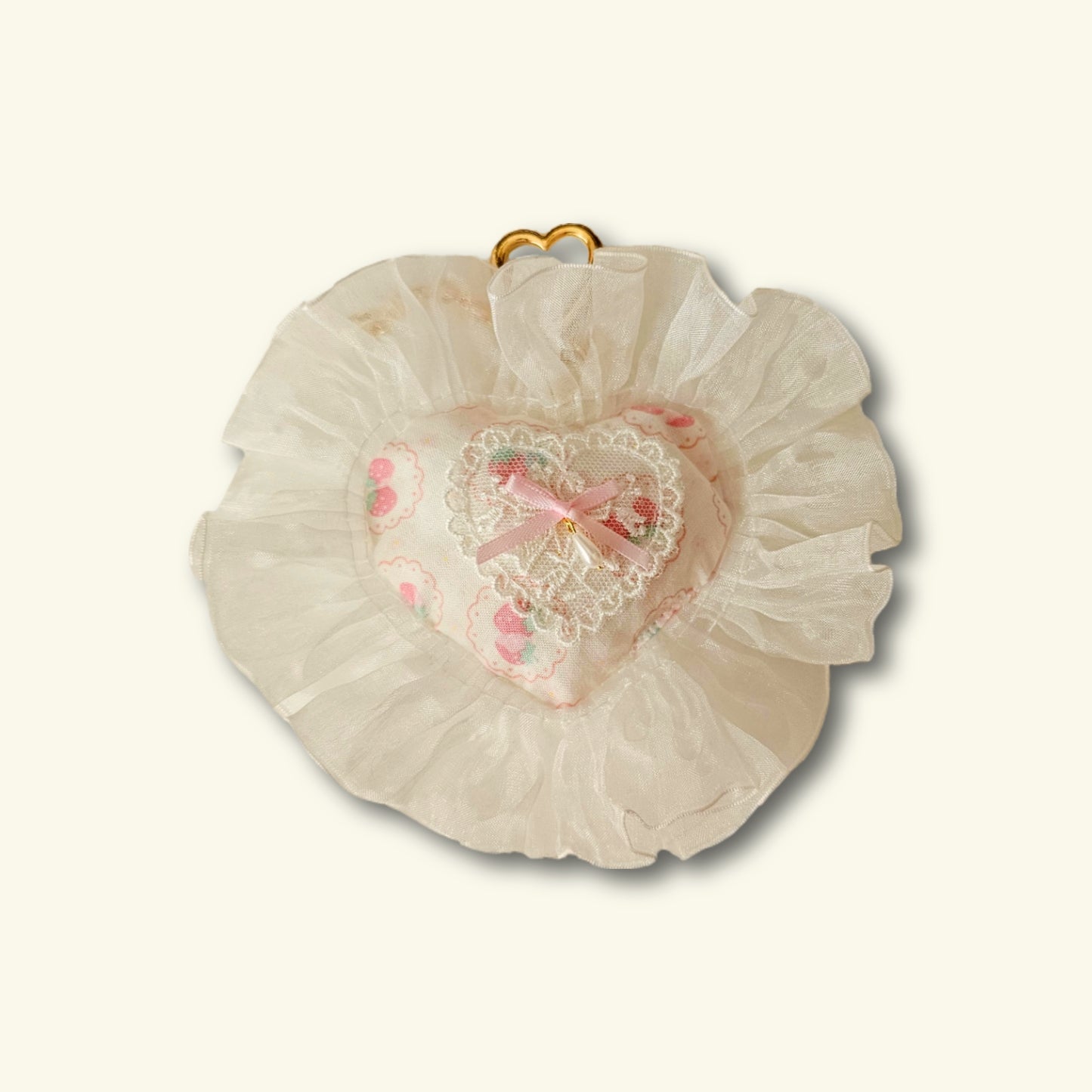 Smitten Heart Plush Bag Charm