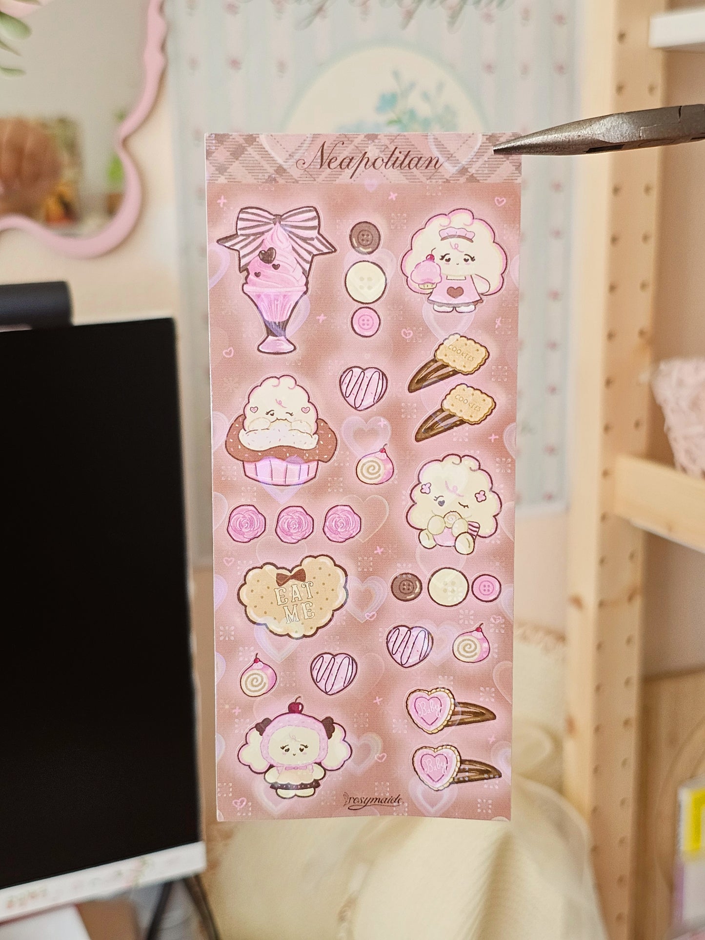 Coquette, Garden Fairy, Neapolitan Sticker Sheets