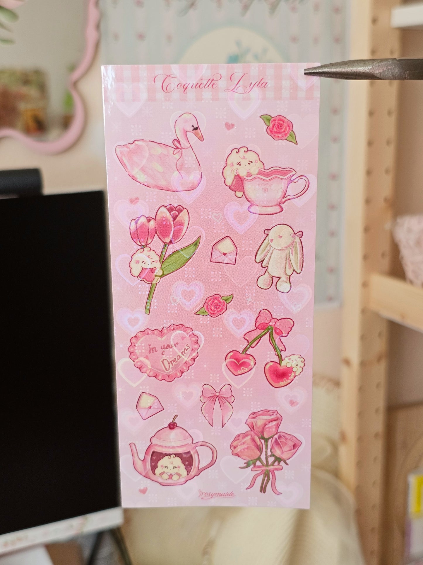 Coquette, Garden Fairy, Neapolitan Sticker Sheets
