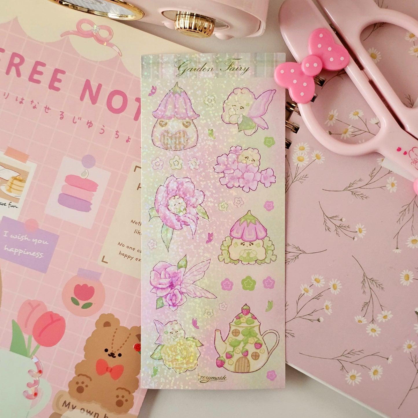 Coquette, Garden Fairy, Neapolitan Sticker Sheets