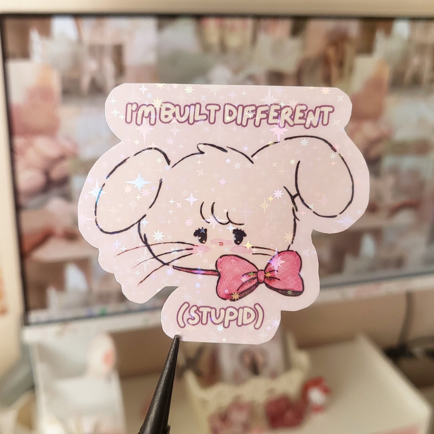I'm built different sticker