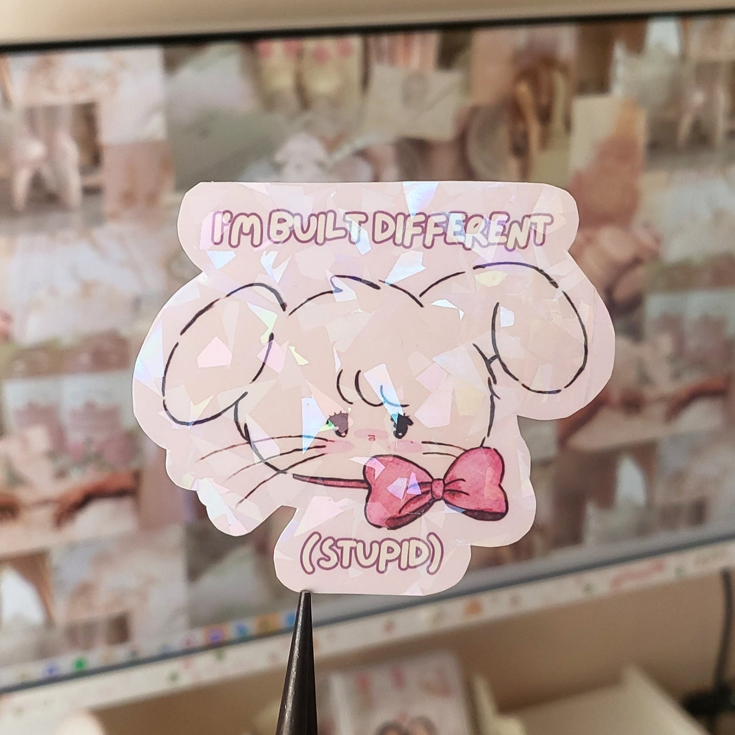 I'm built different sticker