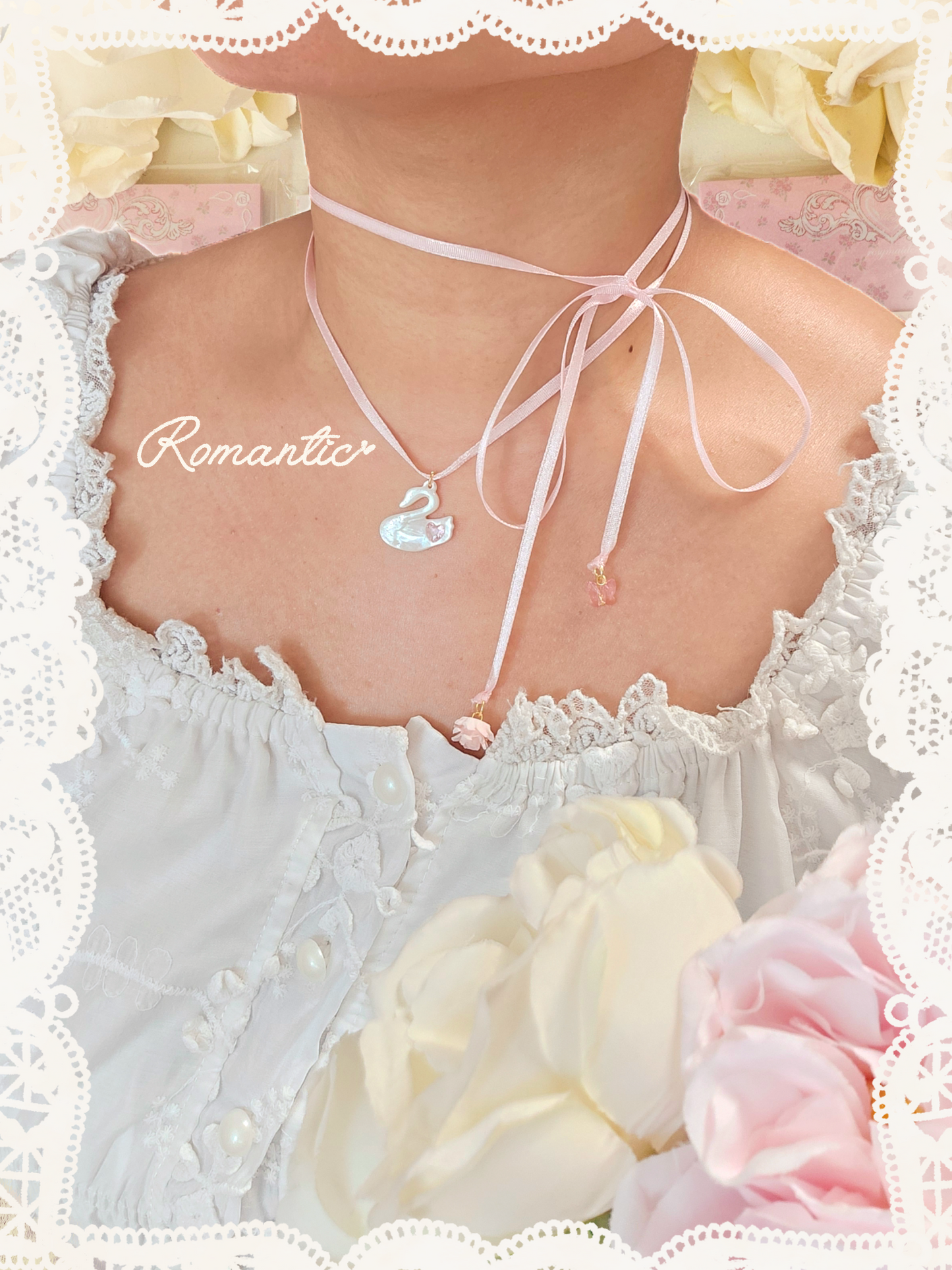 Pearlescent Swan Necklace (PRE-ORDER)