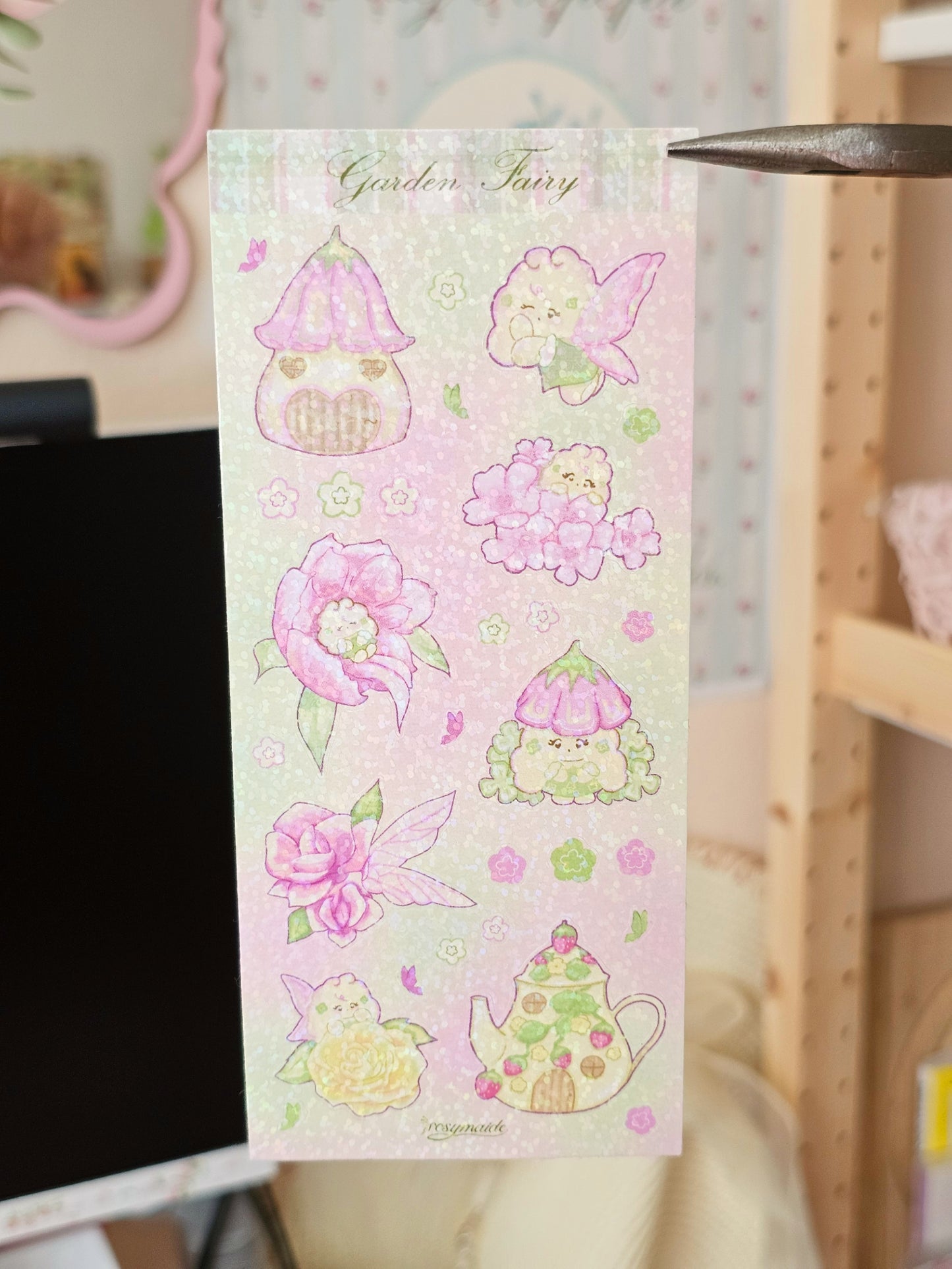Coquette, Garden Fairy, Neapolitan Sticker Sheets