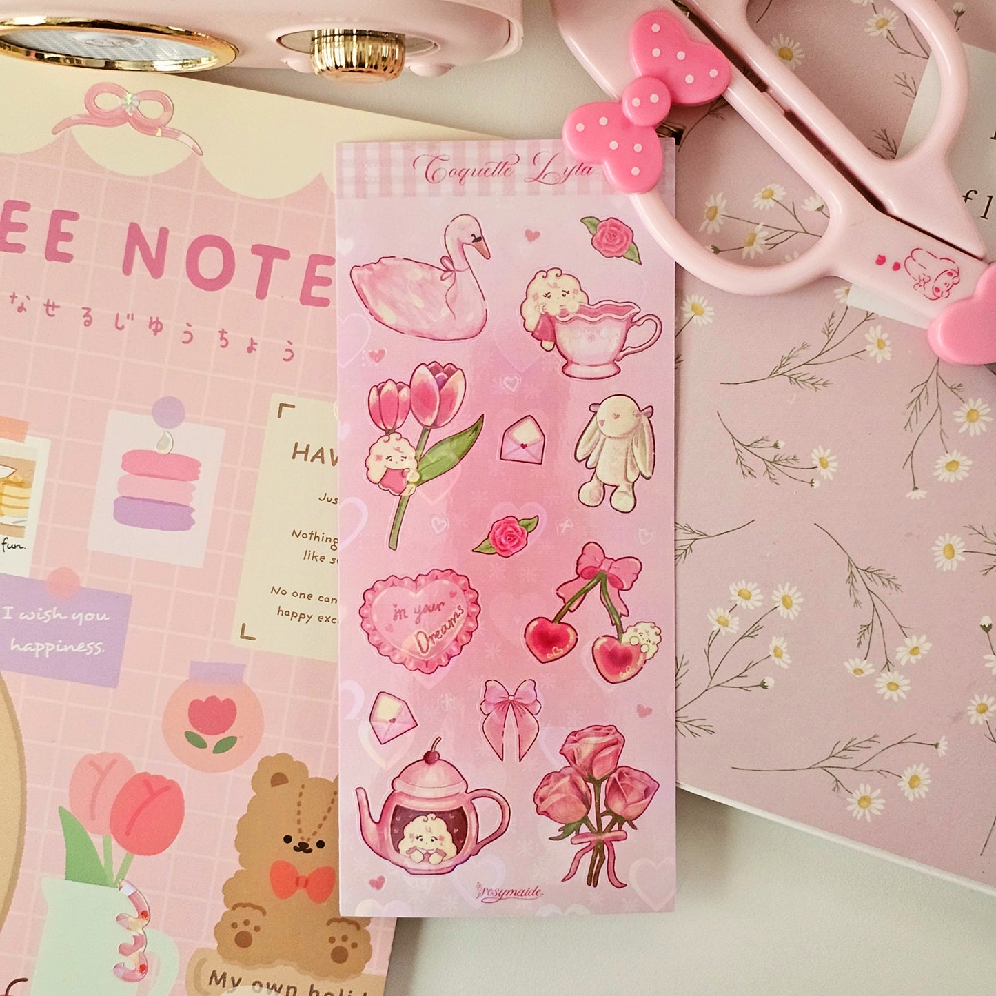 Coquette, Garden Fairy, Neapolitan Sticker Sheets