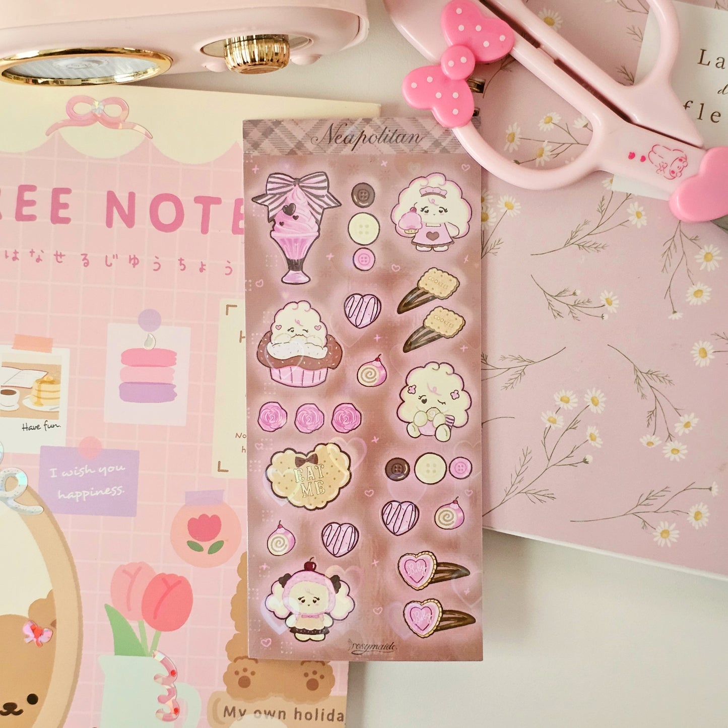 Coquette, Garden Fairy, Neapolitan Sticker Sheets