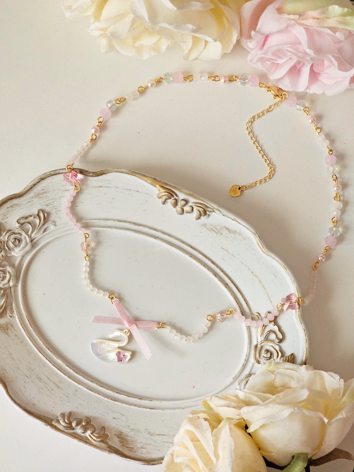 Pearlescent Swan Necklace (PRE-ORDER)