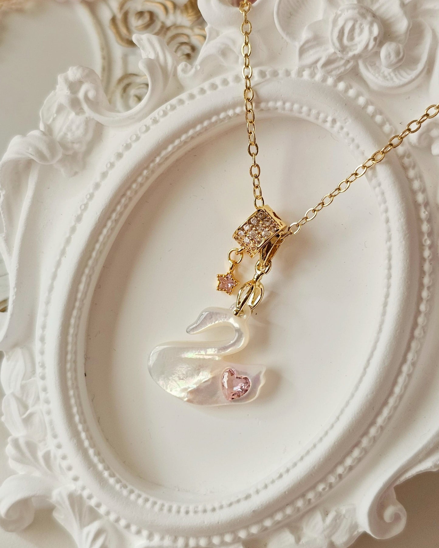 Pearlescent Swan Necklace (PRE-ORDER)
