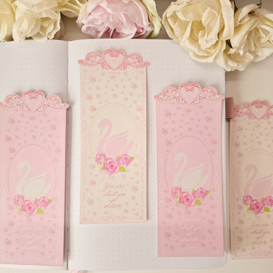 Glitter Heart Bookmarks
