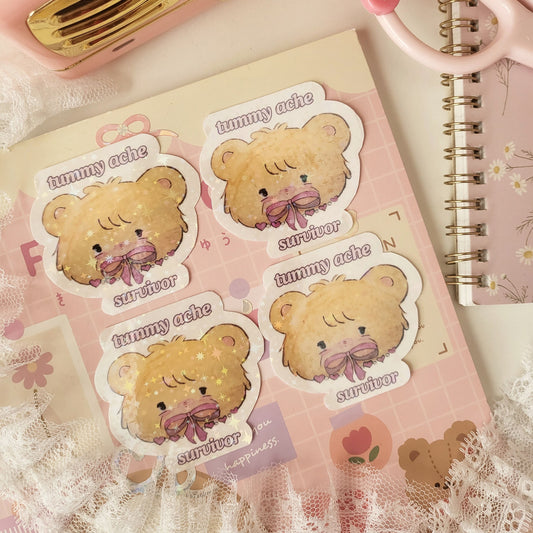 Tummy ache sticker