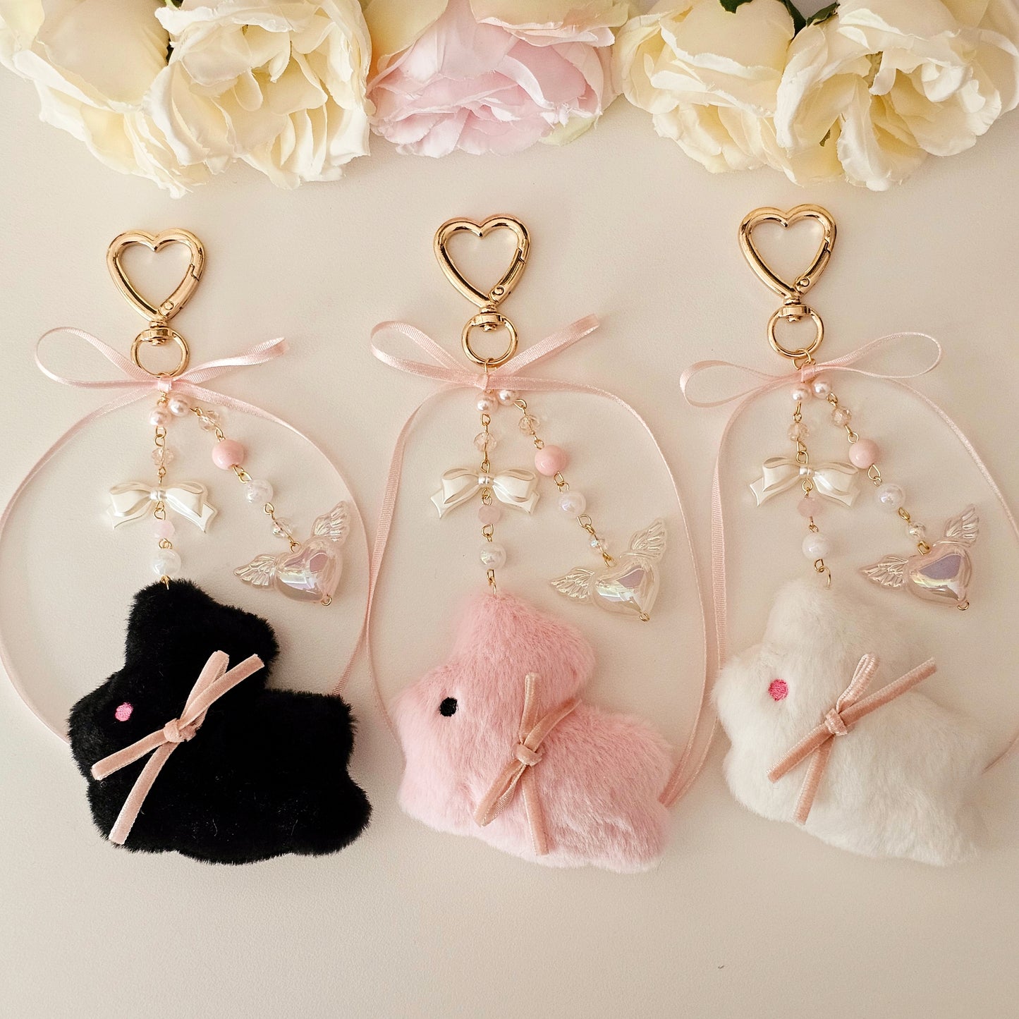 Coquette Bunny Bag Charm