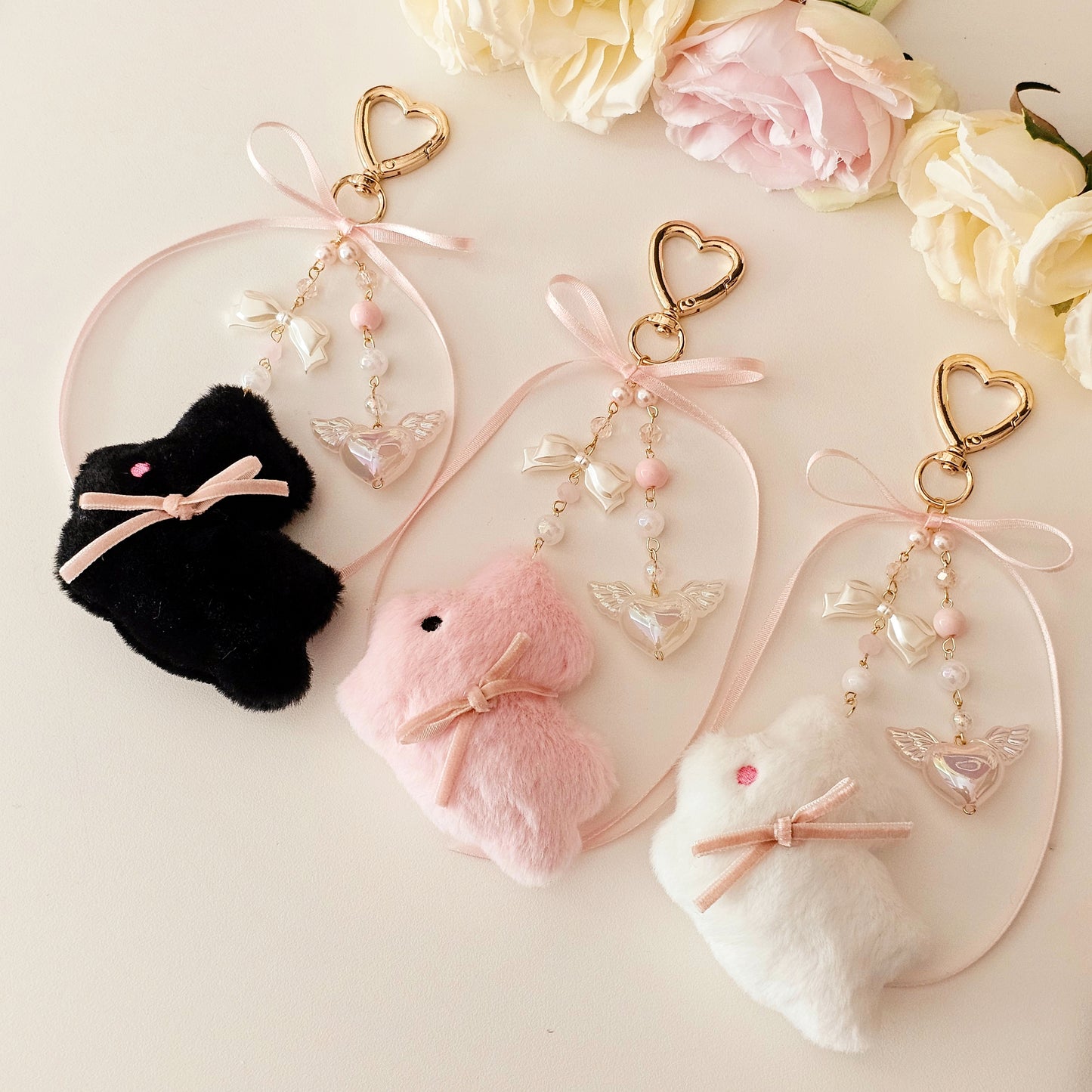 Coquette Bunny Bag Charm