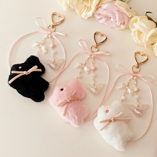 Coquette Bunny Bag Charm