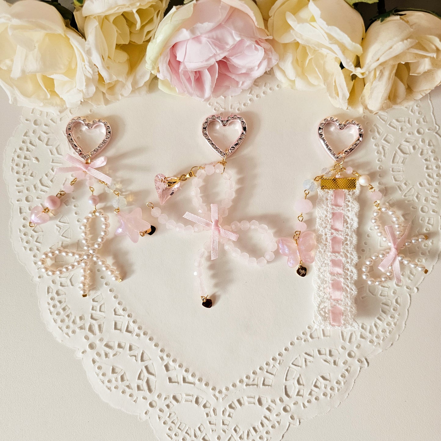 Summer in Pink Keychains