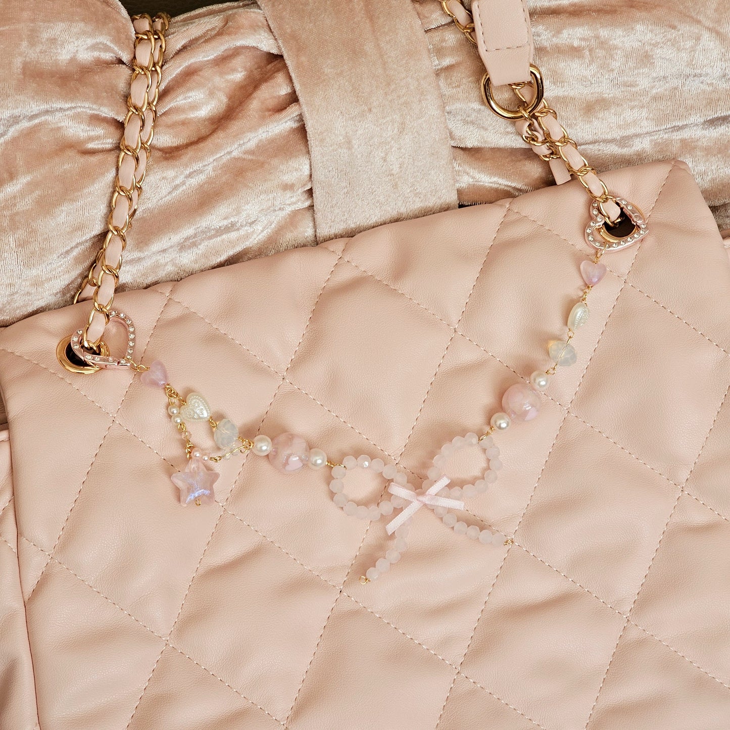 Summer in Pink Bag Chains