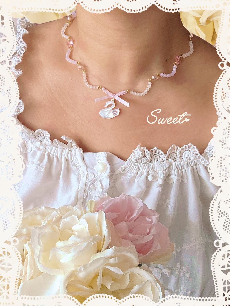 Pearlescent Swan Necklace (PRE-ORDER)